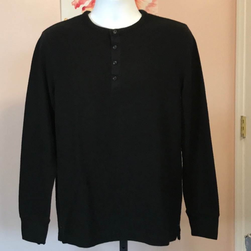 Goodfellow & Co. Men’s Thermal Henley Long Sleeve Shirt